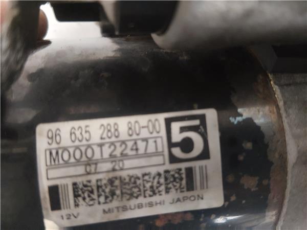 MOTOR ARRANQUE Citroen c4 picasso (2007->) 1.6 HDi 9HZ-DV6TED4 9HZDV6TED4 9663528880-00 966352888000 NEGRO de 20DP76 - Imagen 3