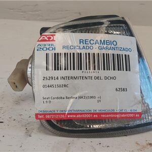 INTERMITENTE DEL. DCHO Seat cordoba berlina (6k2)(11.1993->) 1.9 D 1Y 014451502RC 14451502RC GRANATE    Delanteras delanteros Derechas derechos pilotos
