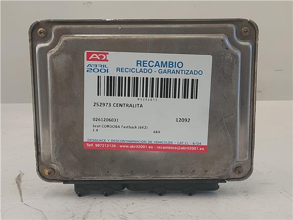 CENTRALITA Seat cordoba fastback (6k2) 1.4 AKK 0261206031 261206031 uce