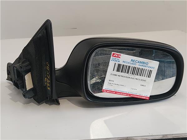 RETROVISOR ELECTRICO DCHO. Saab 9-3 berlina (2003->) 1.9 TiD Z 19 DTH Z19DTH 30334 AZUL Derecho Espejo