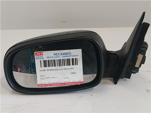 RETROVISOR ELECTRICO IZDO. Saab 9-3 berlina (2003->) 1.9 TiD Z 19 DTH Z19DTH 30333 AZUL Espejo Izquierdo