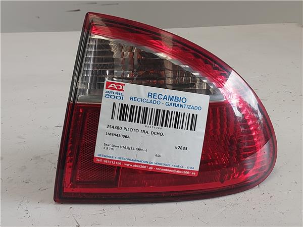 PILOTO TRA. DCHO. Seat leon (1m1)(11.1999->) 1.9 TDI ASV 1M6945096A ROJO Bombilla Derecha derecho Faro Lámpara Luz Trasera trasero