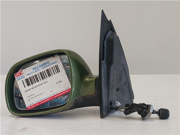 RETROVISOR IZDO. Seat arosa (6h1)(1997->) 1.0 ALD E1010515 VERDE Espejo Izquierdo DXD