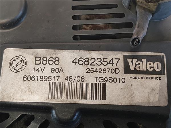 ALTERNADOR Fiat punto / grande punto (199) 1.3 D Multijet 199 A2.000 199A2000 46823547 AZUL generador - Imagen 3