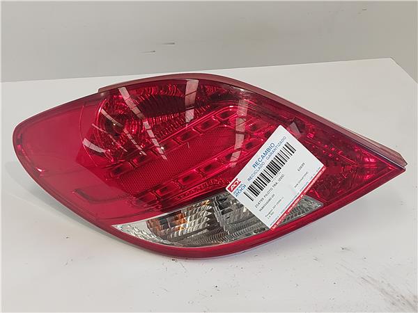 PILOTO TRA. IZDO. Peugeot 207 (2006->) 1.6 HDi 9HX (DV6ATED4) 9HX(DV6ATED4) 9686566080-00 968656608000 GRIS ANTRACITA Bombilla Faro Izquierdo Lámpara lateral Luz Trasero
