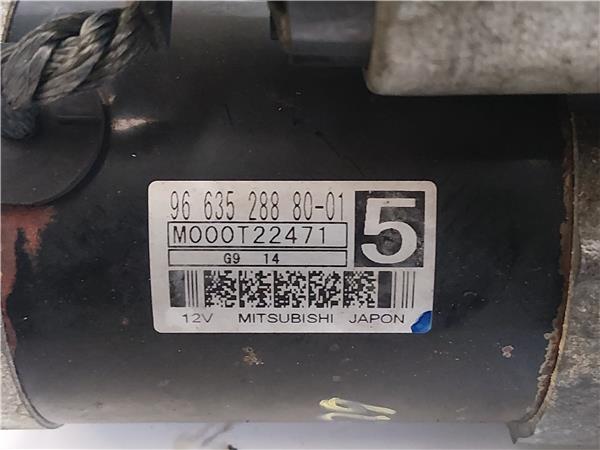 MOTOR ARRANQUE Peugeot 407 (2004->) 1.6 HDi 110 D-9HZ - #Prov# D9HZPROV M000T22471 NEGRO de - Imagen 3