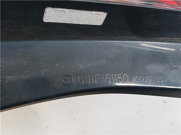 PILOTO TRA. DCHO. Mazda 6 fastback (gh) 2.0 MZR-CD RF7J GS1F-51150 GS1F51150 GRIS Bombilla Derecha derecho Faro Lámpara Luz Trasera trasero - Imagen 3