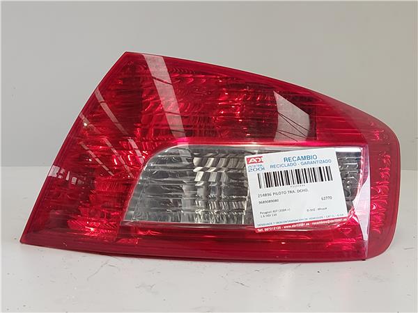 PILOTO TRA. DCHO. Peugeot 407 (2004->) 1.6 HDi 110 D-9HZ - #Prov# D9HZPROV 9689089080 NEGRO Bombilla Derecha derecho Faro Lámpara Luz Trasera trasero