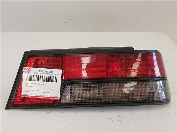 PILOTO TRA. DCHO. Peugeot 405 berlina (1987->) 1.9 Diesel D9B (XUD9A) D9B(XUD9A) 175501909RB GRIS Bombilla Derecha derecho Faro Lámpara Luz Trasera trasero