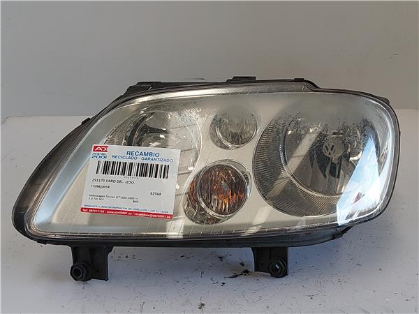 FARO DEL. IZDO. Volkswagen touran (1t1)(02.2003->) 2.0 TDI 16V BKD 1T0941005R GRIS Bombillas Delanteras delanteros Izquierdas izquierdos Lámparas luces Luz Pilotos