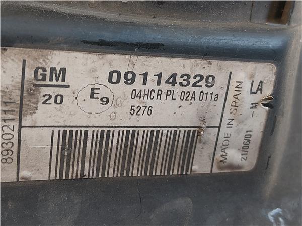 FARO DEL. IZDO. Opel corsa c (2000->) 1.4 Z 14 XE Z14XE 09114329 9114329 VERDE Bombillas Delanteras delanteros Izquierdas izquierdos Lámparas luces Luz Pilotos - Imagen 3