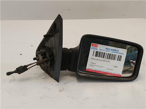 RETROVISOR DCHO. Peugeot 405 berlina (1987->) 1.9 Diesel D9B (XUD9A) D9B(XUD9A) 11983140 GRIS Derecho Espejo