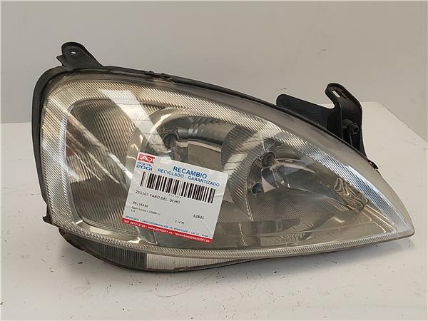 FARO DEL. DCHO Opel corsa c (2000->) 1.4 Z 14 XE Z14XE 09114330 9114330 VERDE Bombillas delanteras Delanteros Derechas Derechos Lámparas luces Luz piloto Pilotos