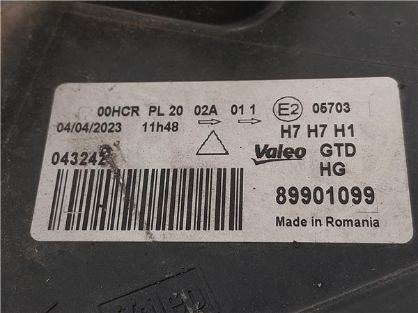 FARO DEL. IZDO. Peugeot 207 (2006->) 1.6 16V Turbo 5FX - #Prov# 5FXPROV 89901099 ROJO Bombillas Delanteras delanteros Izquierdas izquierdos Lámparas luces Luz Pilotos - Imagen 3
