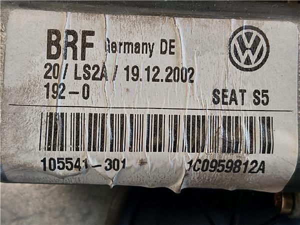 MECANISMO ELEVALUNAS TRA. DCHO. Seat leon (1m1)(11.1999->) 1.6 16 V BCB 1C0959812A AMARILLO Derechas derechos motor Traseras traseros - Imagen 3