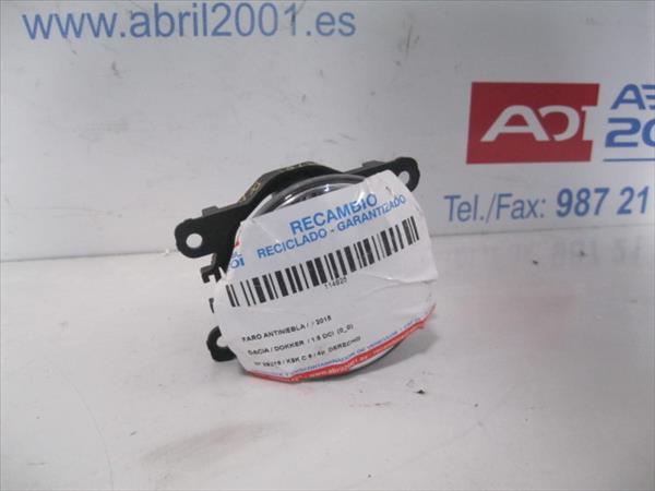 FARO ANTINIEBLA Dacia dokker - #prov# 1.5 DCI (90 CV) - #Prov# K9K C 6 - #Prov# K9KC6PROV AZUL