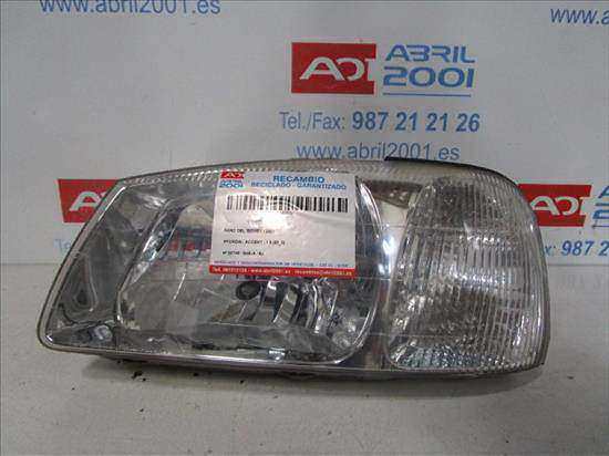 FARO DEL. IZDO. Hyundai accent (lc)(2000->) 1.3 G4E-A G4EA BLANCO Bombillas Delanteras delanteros Izquierdas izquierdos Lámparas luces Luz Pilotos