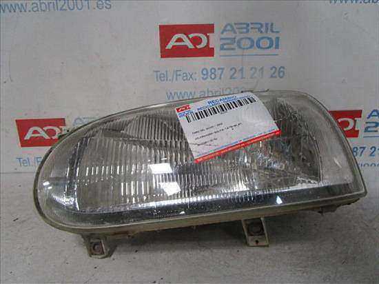FARO DEL. IZDO. Volkswagen golf iii (1h1)(11.1991->) 1.9 TDI 1Z GRIS Bombillas Delanteras delanteros Izquierdas izquierdos Lámparas luces Luz Pilotos