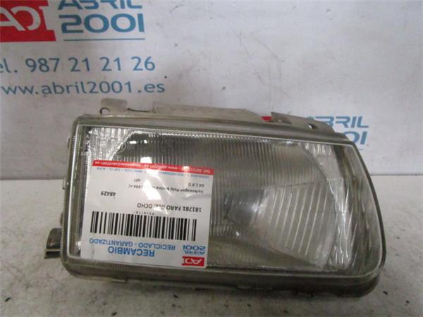 FARO DEL. DCHO Volkswagen polo iii (6n1)(09.1994->) 64 1.9 D AEF AZUL Bombillas delanteras Delanteros Derechas Derechos Lámparas luces Luz piloto Pilotos