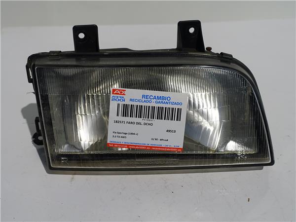 FARO DEL. DCHO Kia sportage (1994->) 2.0 TD 4WD D/ RE - #Prov# DREPROV GRANATE Bombillas delanteras Delanteros Derechas Derechos Lámparas luces Luz piloto Pilotos