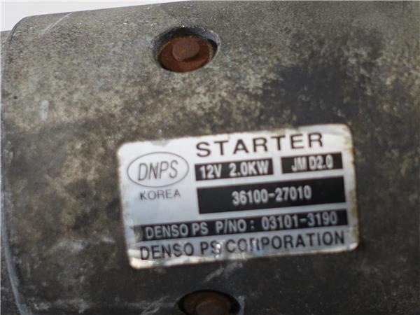 MOTOR ARRANQUE Hyundai santa fe (cm)(2006->) 2.2 CRDi D4EB 36100-27010 3610027010 GRIS DENSO de - Imagen 3