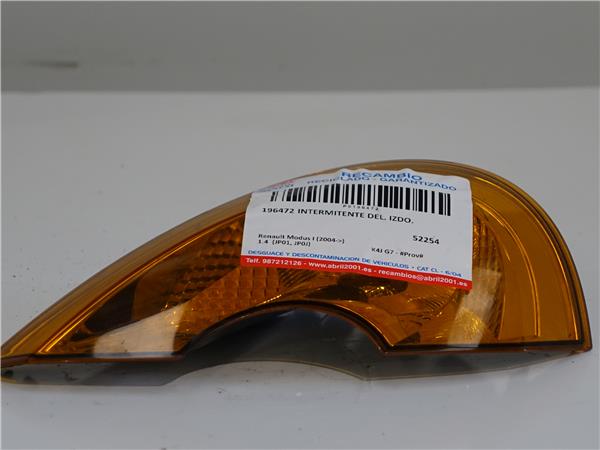 INTERMITENTE DEL. IZDO. Renault modus i (2004->) 1.4 (JP01, JP0J) K4J G7 - #Prov# K4JG7PROV MARRON Delanteras delanteros Izquierdas izquierdos pilotos