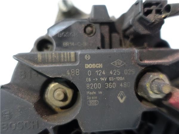 ALTERNADOR Renault modus i (2004->) 1.5 dCi (FP0D, JP0D) D/ K9K J7 - #Prov# DK9KJ7PROV 0124425029 124425029 NEGRO BOSCH generador - Imagen 3
