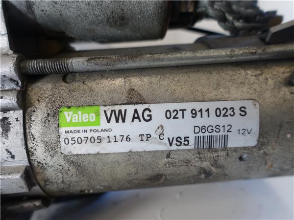 MOTOR ARRANQUE Volkswagen golf v plus (5m1)(2005->) 1.6 FSI BLF D6GS12 NEGRO VALEO de - Imagen 3