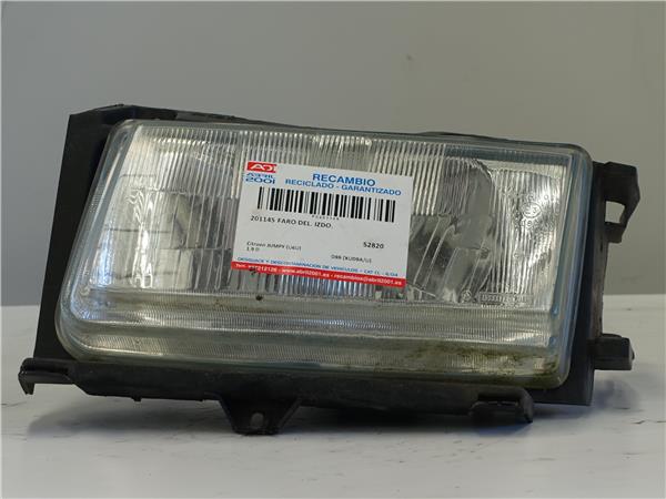FARO DEL. IZDO. Citroen jumpy (u6u) 1.9 D D9B (XUD9A/U) D9B(XUD9AU) AZUL Bombillas Delanteras delanteros Izquierdas izquierdos Lámparas luces Luz Pilotos