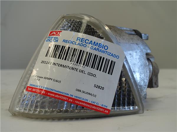 INTERMITENTE DEL. IZDO. Citroen jumpy (u6u) 1.9 D D9B (XUD9A/U) D9B(XUD9AU) AZUL Delanteras delanteros Izquierdas izquierdos pilotos