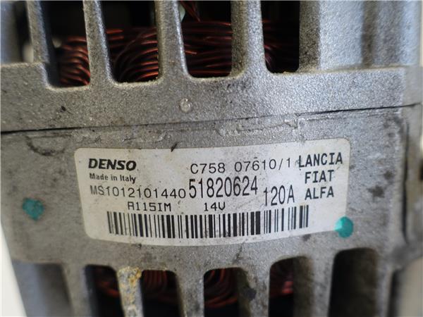 ALTERNADOR Alfa Romeo giulietta (940) 1.6 JTDM 940 A3.000 940A3000 51820624 NEGRO DENSO generador - Imagen 3