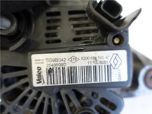 ALTERNADOR Renault clio iii (2005->) 1.2 16V G-D4F H 7 - #Prov# GD4FH7PROV 8200654541-C 8200654541C VERDE TRW generador - Imagen 3
