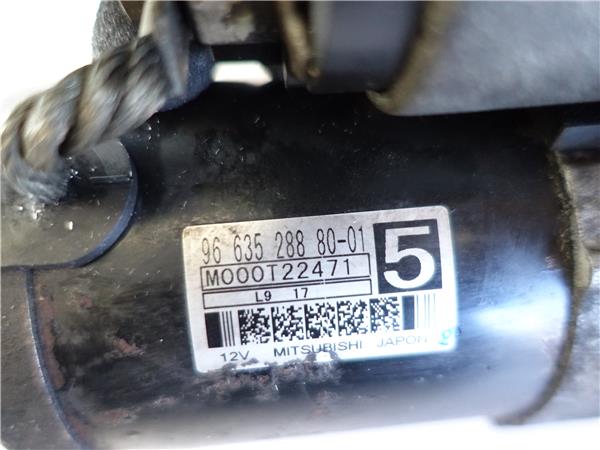MOTOR ARRANQUE Citroen c4 picasso (2007->) 1.6 HDi 9HZ-DV6TED4 9HZDV6TED4 M000T22471 AZUL de - Imagen 3