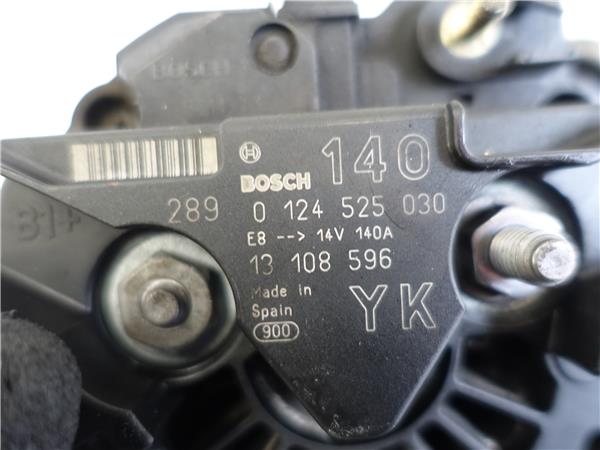 ALTERNADOR Opel vectra c berlina (2002->) 2.0 DTI 16V Y 20 DTH Y20DTH 0124525030 124525030 NEGRO BOSCH generador - Imagen 3