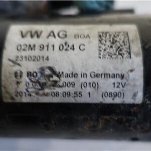 MOTOR ARRANQUE Audi a1 (8xk)(11.2014->) 1968 CC D 105 KW - #Prov# CFH - #Prov# CFHPROV 02M911024C 2M911024C BLANCO    de