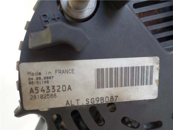 ALTERNADOR Volkswagen golf iv berlina (1j1)(1997->) 1.6 16V BCB A543320A AZUL generador - Imagen 3