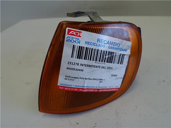 INTERMITENTE DEL. IZDO. Volkswagen polo iii (6n1)(09.1994->) 64 1.9 D AEF 6N0953049B GRIS ANTRACITA Delanteras delanteros Izquierdas izquierdos pilotos DCH