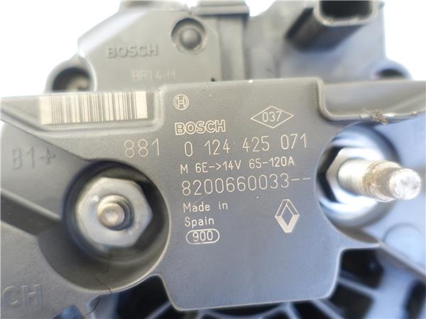 ALTERNADOR Renault clio iii (2005->) 1.5 dCi (BR17, CR17) K9K 766 K9K766 0124425071 124425071 BLANCO generador - Imagen 3