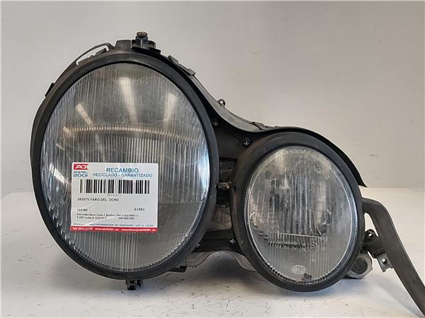 FARO DEL. DCHO Mercedes-Benz clase e (bm 210) berlina (05.1995->) E 290 Turbo-D (210.017) OM 602.982 OM602982 144780 AZUL OSCURO Bombillas delanteras Delanteros Derechas Derechos Lámparas luces Luz piloto Pilotos 717.466