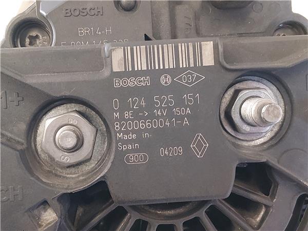 ALTERNADOR Renault grand scénic iii (jz0/1_) 1.9 dCi D/F9Q P8 - #Prov# DF9QP8PROV 0124525151 124525151 0124525151 124525151 NEGRO BOSCH generador - Imagen 3