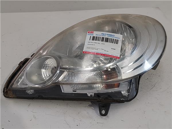 FARO DEL. IZDO. Renault kangoo express (fw0/1_) 1.5 dCi (FW0A, FW0B) K9K 800 K9K800 260603401R BLANCO Bombillas Delanteras delanteros Izquierdas izquierdos Lámparas luces Luz Pilotos JR5154