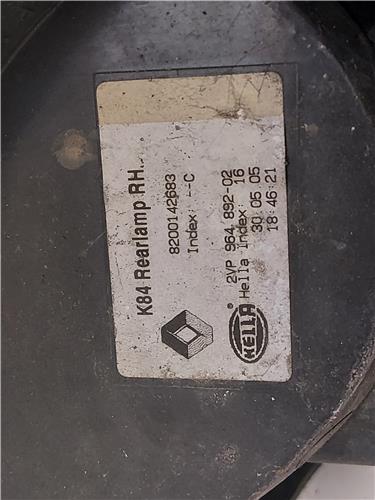PILOTO TRA. DCHO. Renault megane ii ranchera familiar (km0/1_) 1.9 dCi F9Q 800 F9Q800 8200142683 GRIS Bombilla Derecha derecho Faro Lámpara Luz Trasera trasero ND0001 - Imagen 3