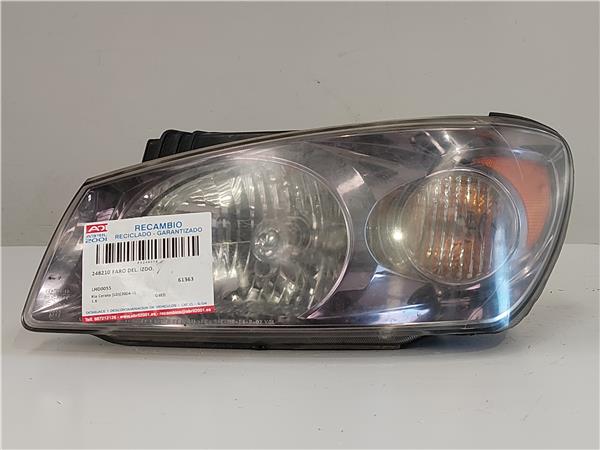 FARO DEL. IZDO. Kia cerato (ld)(2004->) 1.6 G4ED LHD0055 GRIS Bombillas Delanteras delanteros Izquierdas izquierdos Lámparas luces Luz Pilotos