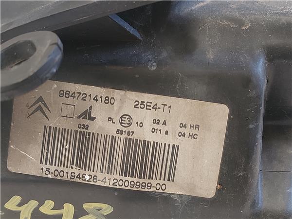 FARO DEL. DCHO Citroen c3 (2002->) 1.4 HDi 8HX (DV4TD) 8HX(DV4TD) 9647214180 NEGRO Bombillas delanteras Delanteros Derechas Derechos Lámparas luces Luz piloto Pilotos - Imagen 3