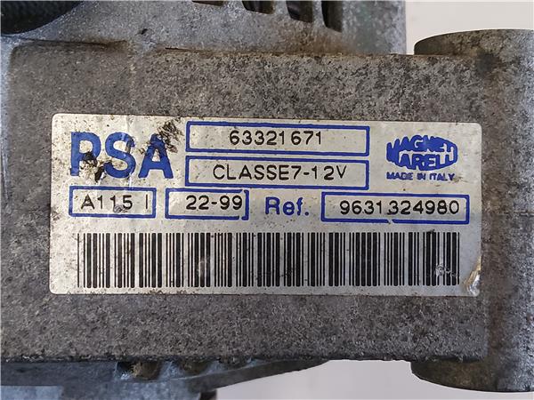 ALTERNADOR Peugeot 306 (7b, n3, n5) 1.6 NFZ (TU5JP) NFZ(TU5JP) 9631324980 BLANCO generador - Imagen 3
