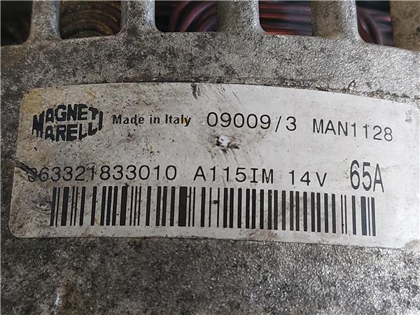ALTERNADOR Fiat i doblo (119)(2001->) 1.9 JTD 223 B1.000 223B1000 96332183010 AZUL generador - Imagen 3