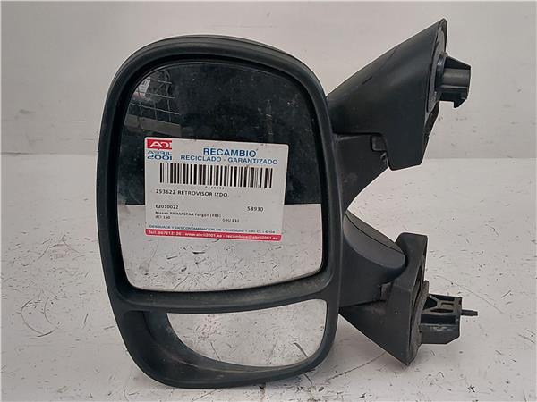 RETROVISOR IZDO. Nissan primastar furgón (x83) dCi 150 G9U 632 G9U632 E2010022 BLANCO Y VERDE Espejo Izquierdo