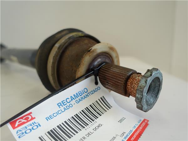 PALIER DEL. DCHO. Seat ibiza berlina (6j5)(06.2008->) 1.2 CGPA 6R0407762 BLANCO cardan Delantero Derecho trasmision LNR - Imagen 2