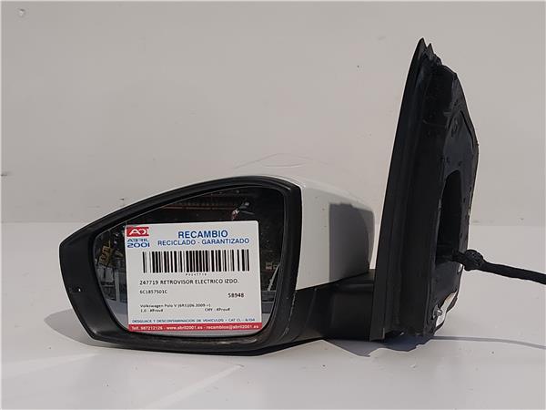 RETROVISOR ELECTRICO IZDO. Volkswagen polo v (6r1)(06.2009->) 1.0 - #Prov# CHY - #Prov# CHYPROV 6C1857501C BLANCO Espejo Izquierdo QAE