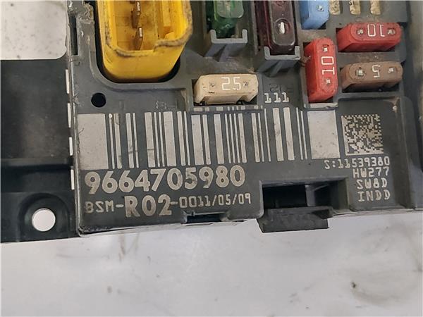 CENTRALITA BSM Citroen c4 picasso (2007->) 1.6 HDi 9HZ-DV6TED4 9HZDV6TED4 9664705980 AZUL 20DP76 - Imagen 3